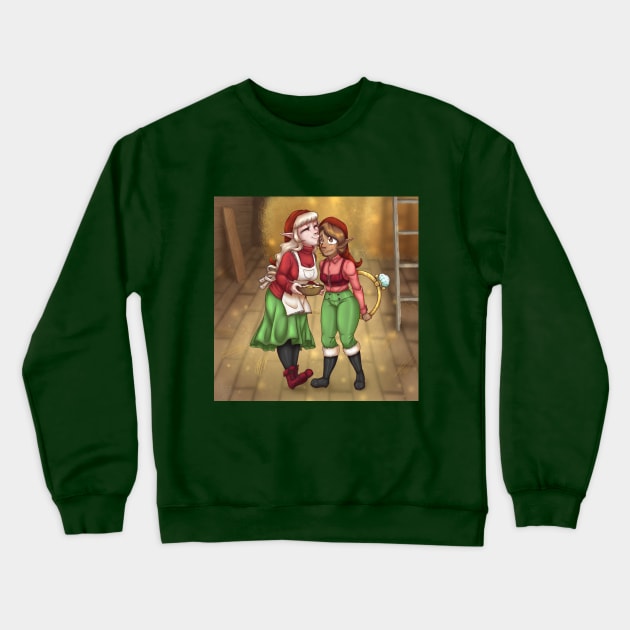 Nisse and duende Crewneck Sweatshirt by PsychicHuldra